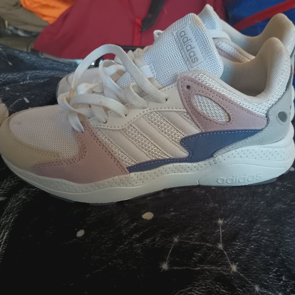 Adidas CloudFoam Sneakers Light Purple/Gray Women's 8 1/2
